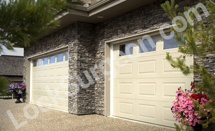 New garage doors from steelcraft come in single or double door and various widths Acheson.