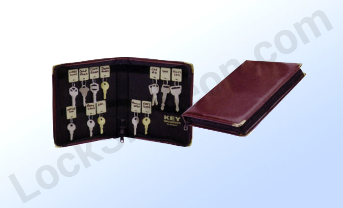 Acheson Portable zippered key case twenty-four key capacity.