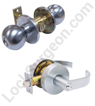 Yale Style Flush Mount Cabinet Lock with two keys (LH, left handed or left  hinged)