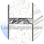 Thermatech energy efficient thermal barrier joint seal on two and three inch thick doors Acheson.