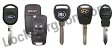 Assortment of automotive keys for cutting & programming Calgary.