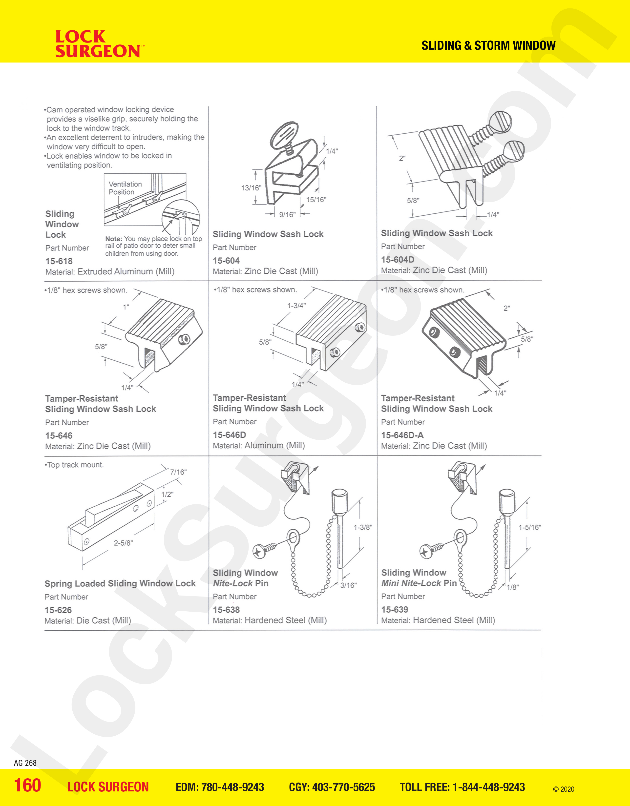 Fort Saskatchewan sliding window lock extruded aluminum sliding window sash lock zinc slidng window sash lock die cast