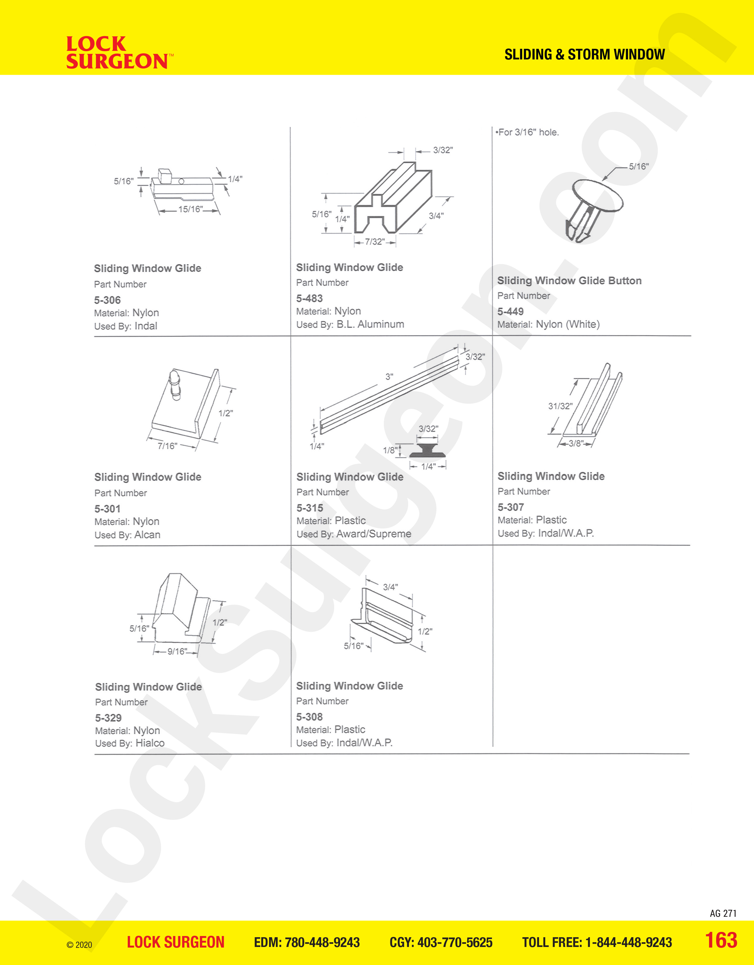 Fort Saskatchewan Indal sliding window glide BL-Aluminum sliding window glide, glide bottom Alcan sliding window glide