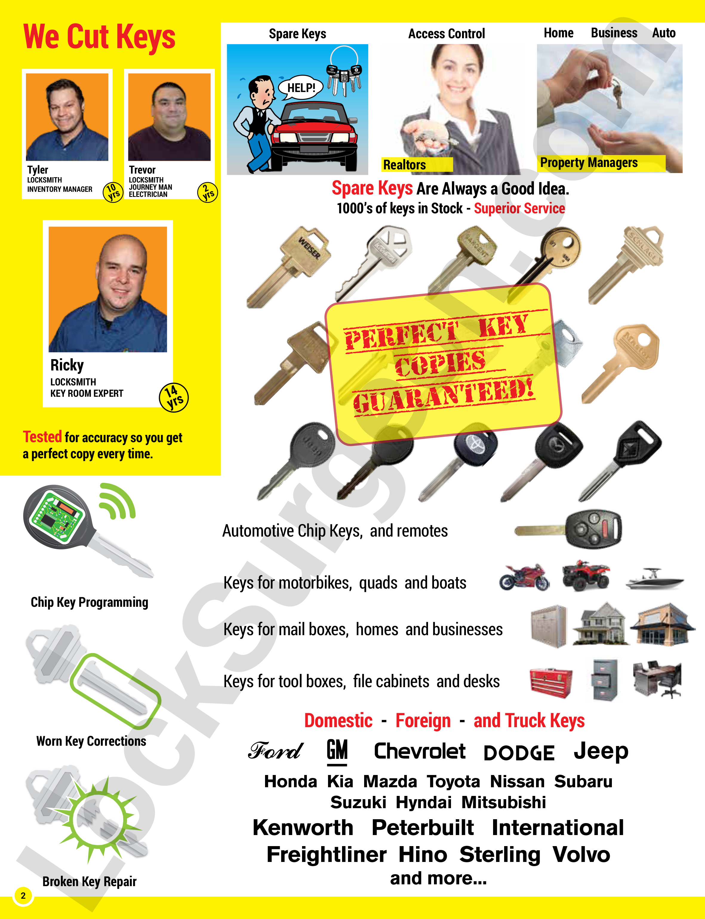 Lock Surgeon Acheson mobile key cutting for 1000s of locks we cut 1000s of keys.