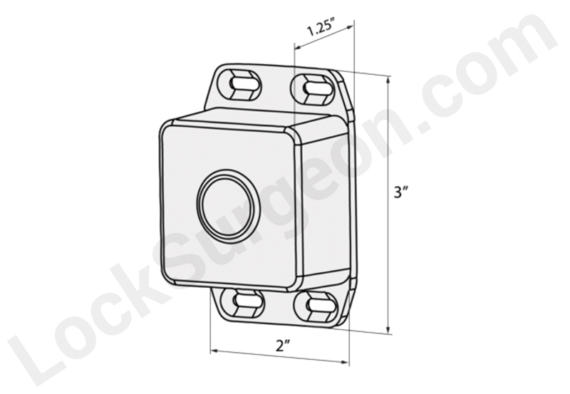 Nisku Outline diagram for dimensions of the TFB tri-function box