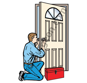 Chestermere Lock Surgeon man-door repair technician.