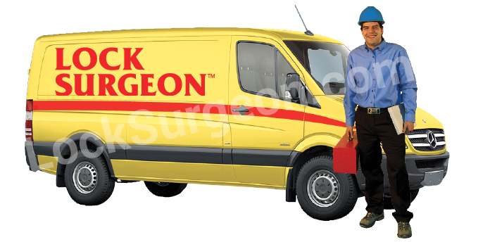 Lock Surgeon provide mobile fast service for door break-in, door hinge or door security repairs.