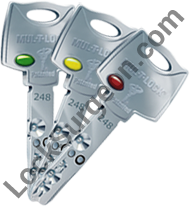 Acheson Mul-T-Lock three in one key system allows for customer to rekey locks with no additional cost.